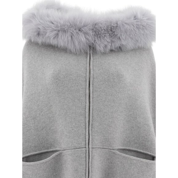 Giovi Wool And Cashmere Poncho tag size S Women - Picture 3 of 4